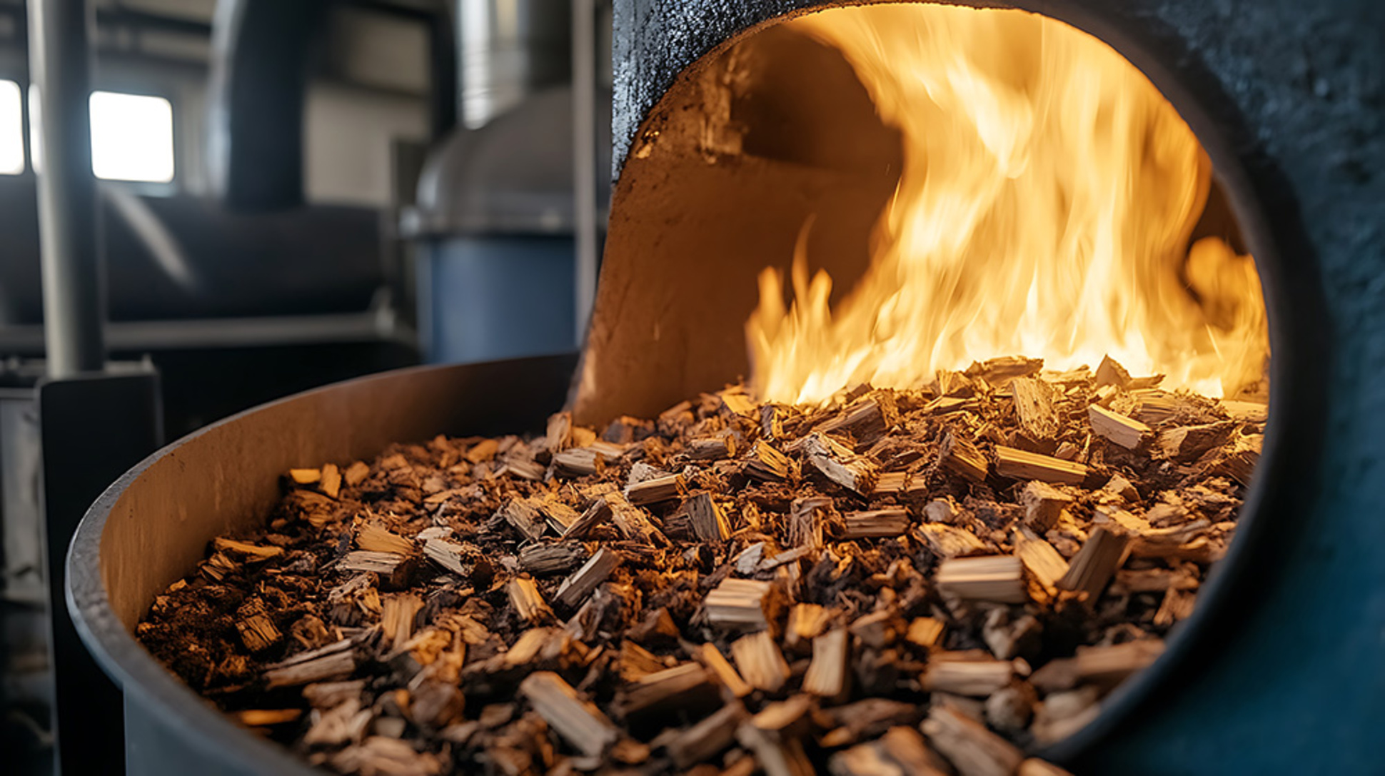 Hackschnitzelheizung bei Muster Elektro in Musterstadt